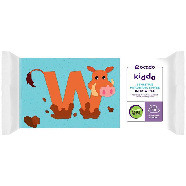 Ocado Kiddo Sensitive Fragrance Free Baby Wipes Jumbo   12 x 60 per pack GOODS M&S   