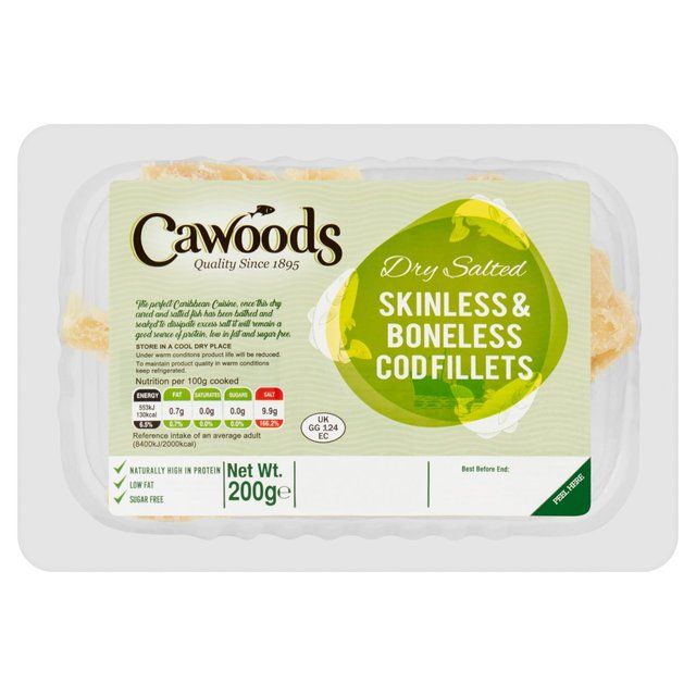 Cawoods Skinless & Boneless Cod   200g GOODS M&S   