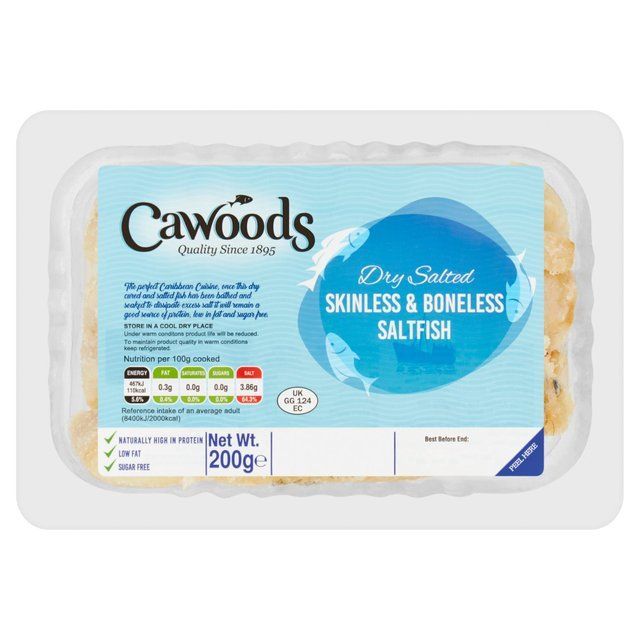 Cawoods Skinless & Boneless Saltfish   200g GOODS M&S   