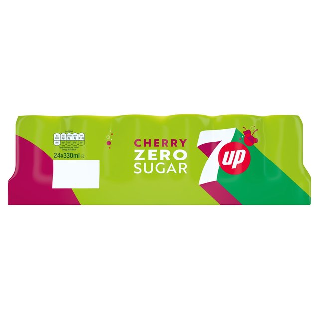 7UP Zero Cherry Lemon and Lime   24 x 330ml GOODS M&S   