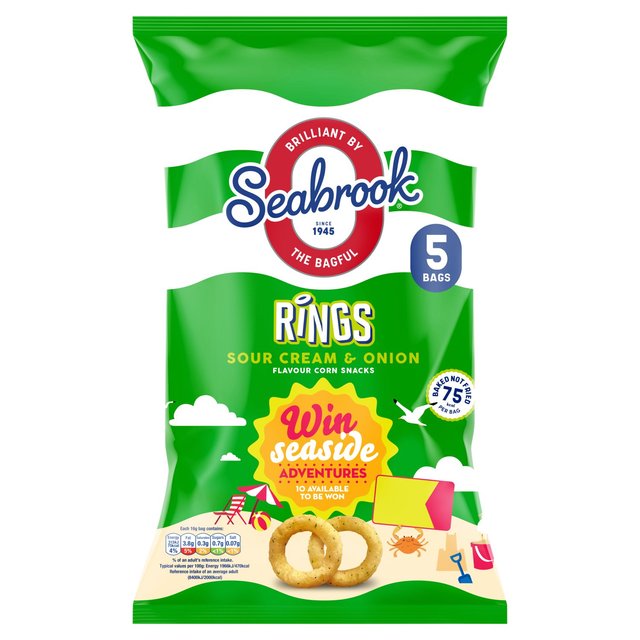 Seabrook Loaded Rings Sour Cream & Onion   5 per pack