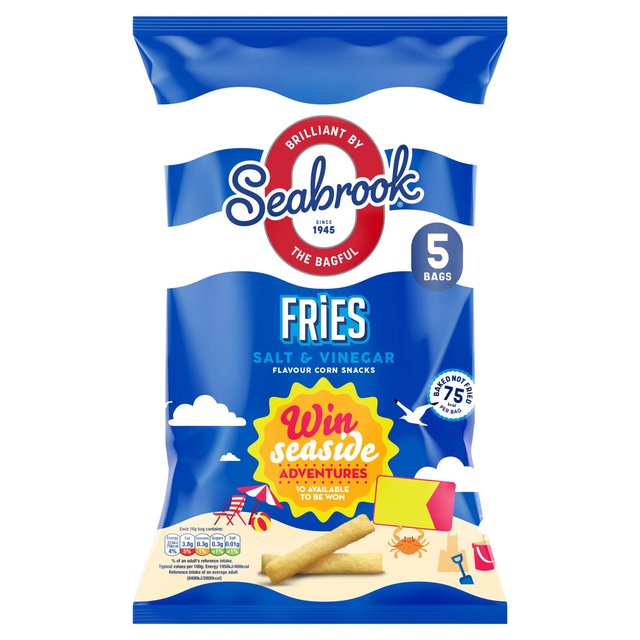 Seabrook Loaded Fries Seaside Salt & Vinegar   5 x 16g