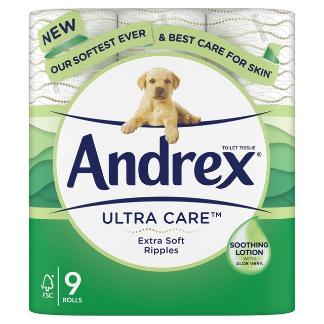 Andrex Ultra Care Toilet Roll   9 per pack GOODS M&S   