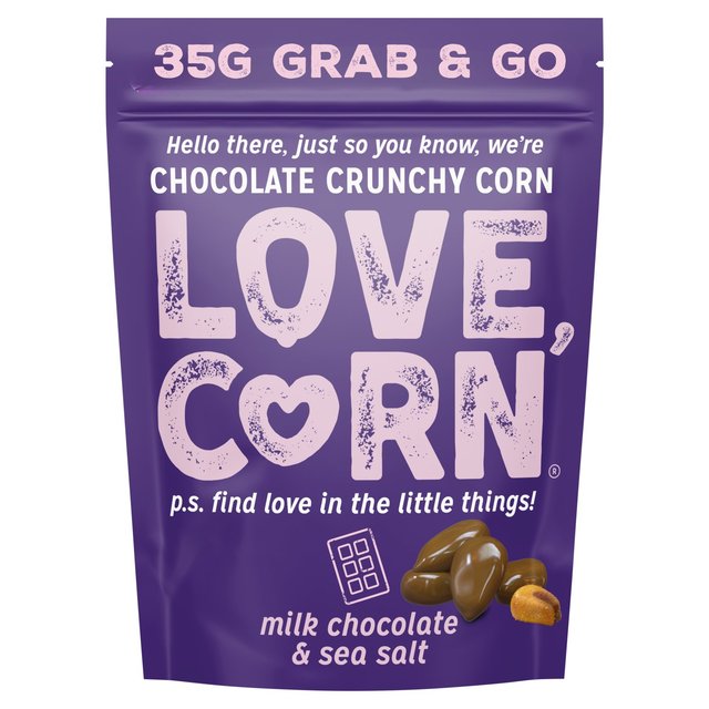 LOVE CORN Milk Chocolate & Sea Salt 35g   35g