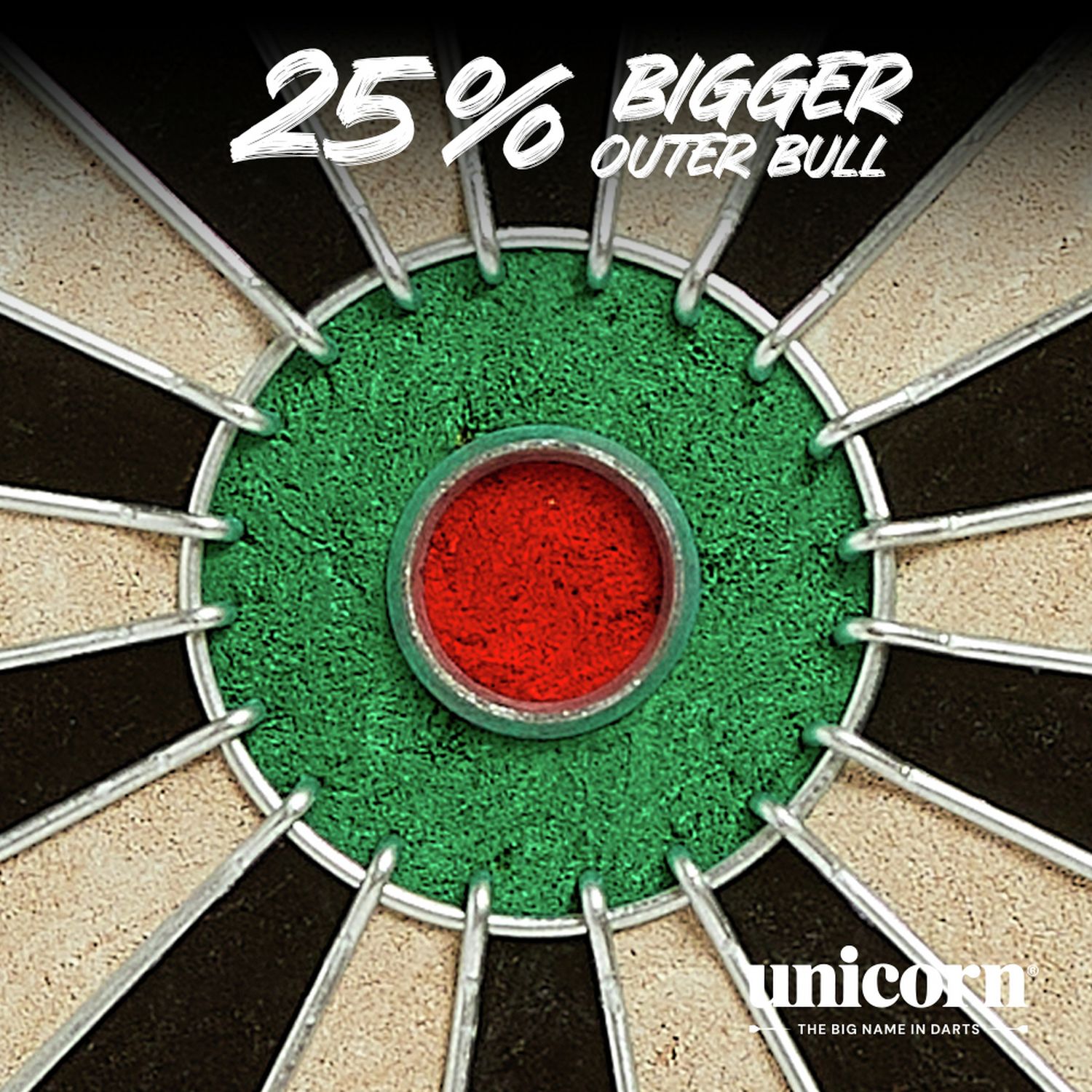 Unicorn Contender dartboard 48cm, imported from the UK