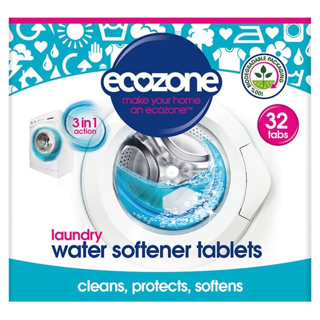 Ecozone Laundry Water Softener Tablets - 32 Tabs   568g