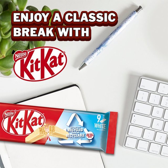 KitKat 2 Finger White Chocolate Biscuit Bar Multipack   9 x 20.7g