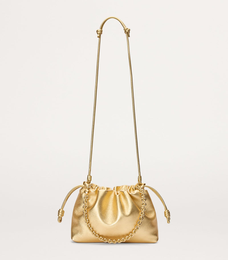 LOEWE medium metallic leather Flamenco purse, imported from the UK