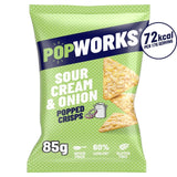 PopWorks Sour Cream & Onion Popped Crisps Sharing Bag   85g GOODS M&S   