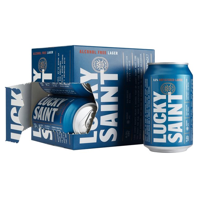 Lucky Saint Low Alcohol Lager   4 x 330ml