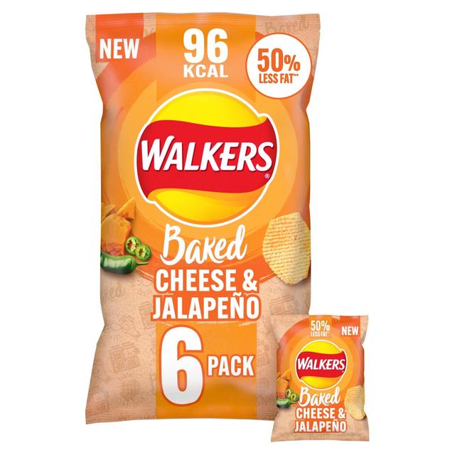 Walkers Baked Cheese & Jalapeno Multipack Snacks   6 per pack GOODS M&S   