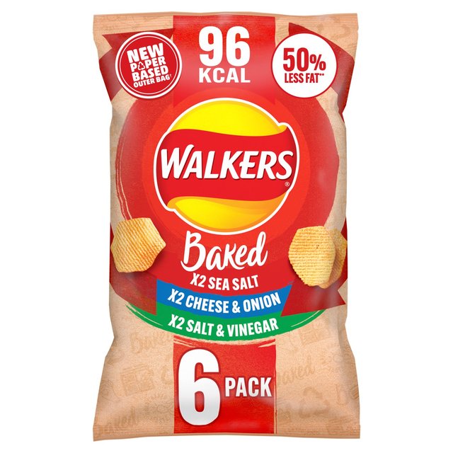 Walkers Baked Variety Multipack Snacks   6 per pack GOODS M&S   