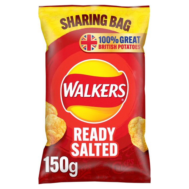 Walkers Ready Salted Sharing Bag Crisps   150g GOODS M&S   