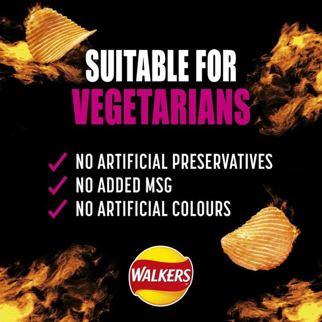 Walkers Max Strong Fiery Prawn Cocktail Multipack Crisps   6 per pack