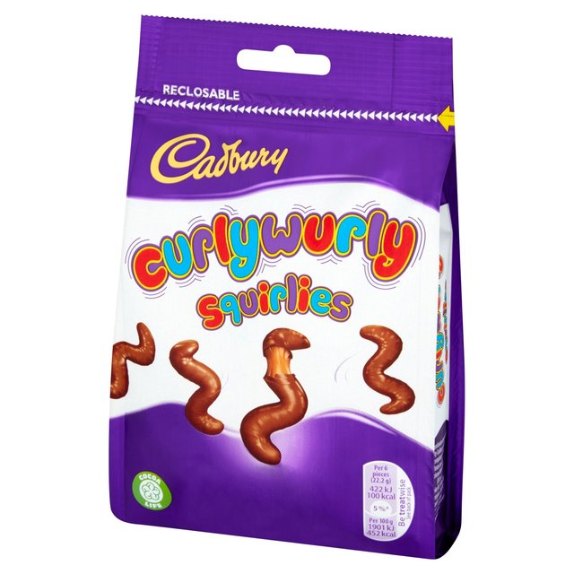 Cadbury Curly Wurly Squirlies Chocolate Bag   110g GOODS M&S   