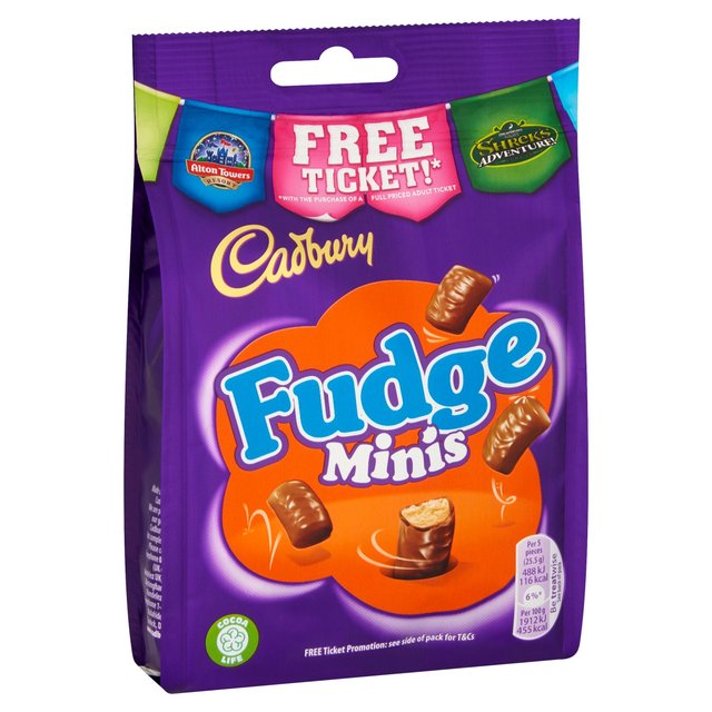 Cadbury Fudge Minis Chocolate Bag   120g GOODS M&S   