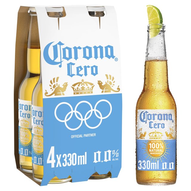 Corona Cero Alcohol Free Beer   4 x 330ml GOODS M&S   