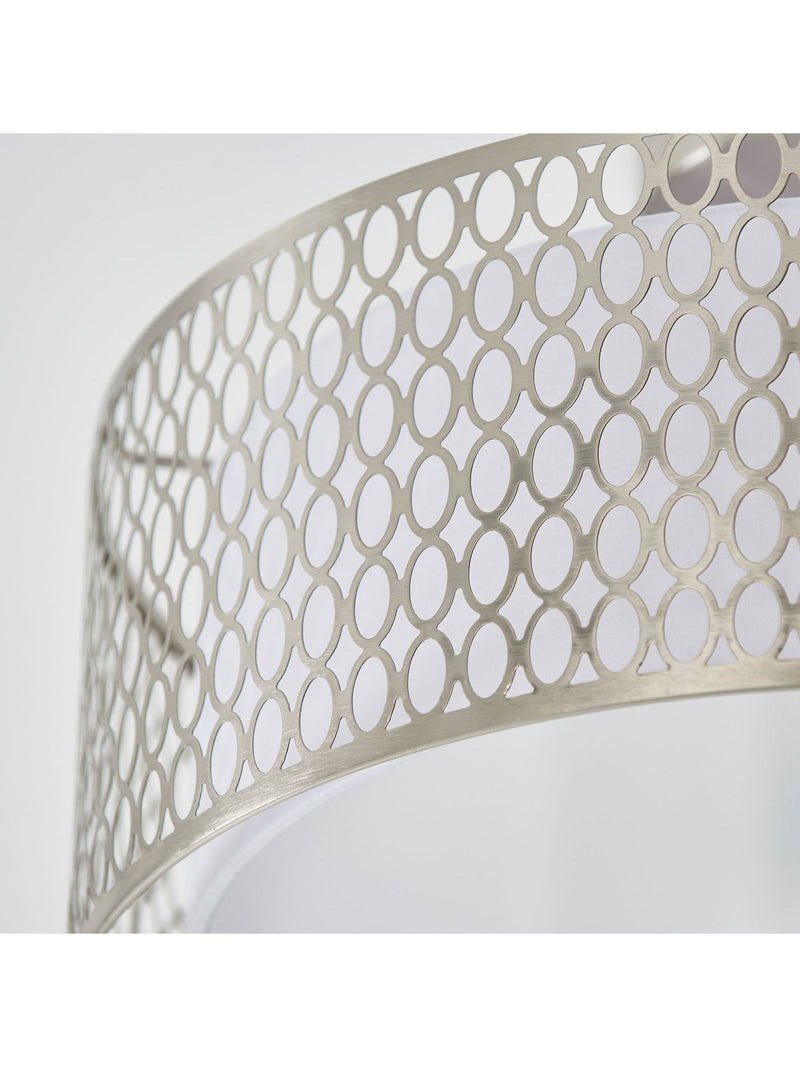 Gallery Home Keela ceiling light geometric metal fabric shade - British product