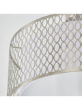 Gallery Home Keela ceiling light geometric metal fabric shade - British product