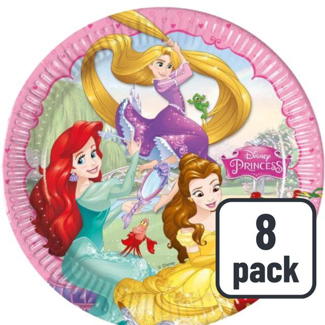 Disney Princess 23cm Paper Party Plates   8 per pack