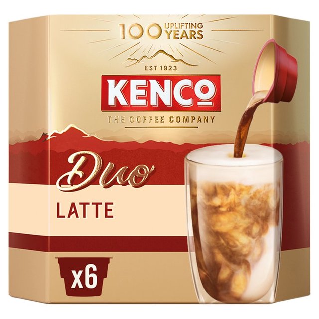 Kenco Duo Latte Instant Coffee   6 per pack