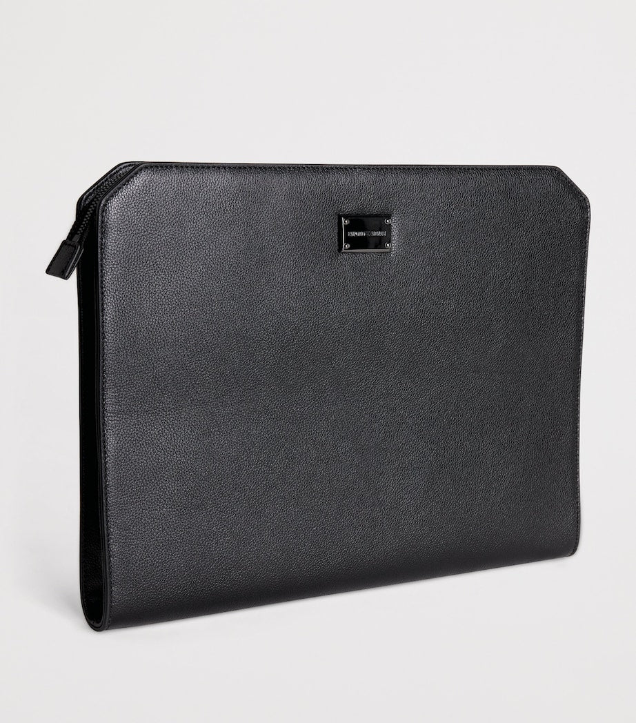Emporio Armani leather portfolio pouch, UK version