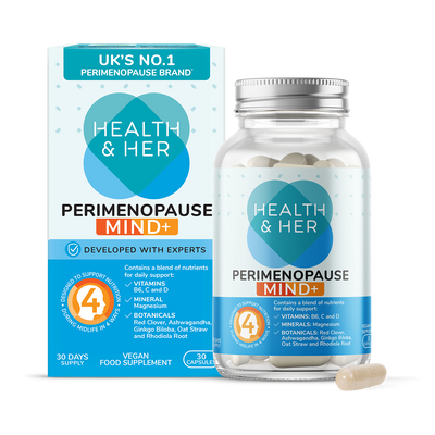 Holland & Barrett Health & Her Perimenopause Mind+ Multi Nutrient Supplement 30 Capsules- Buy online at McGrocer