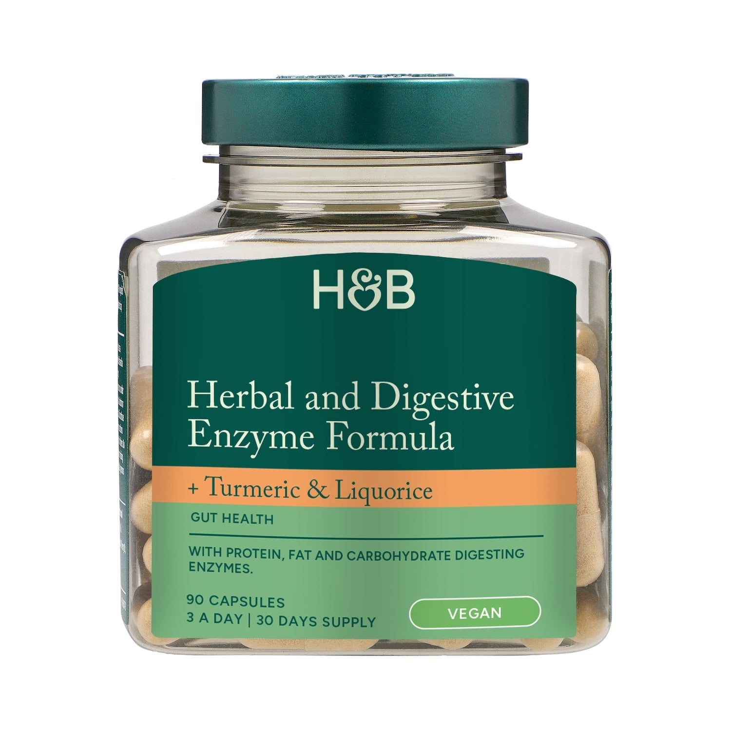 Holland & Barrett Herbal Digestive and Enzyme Formula 90 Capsules GOODS Holland&Barrett