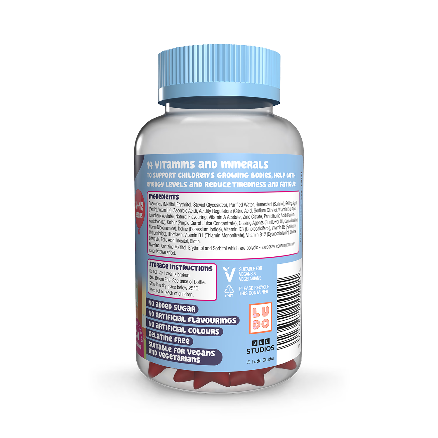 Natures Aid Bluey Multivitamin Strawberry Gummies 30 Count - British product