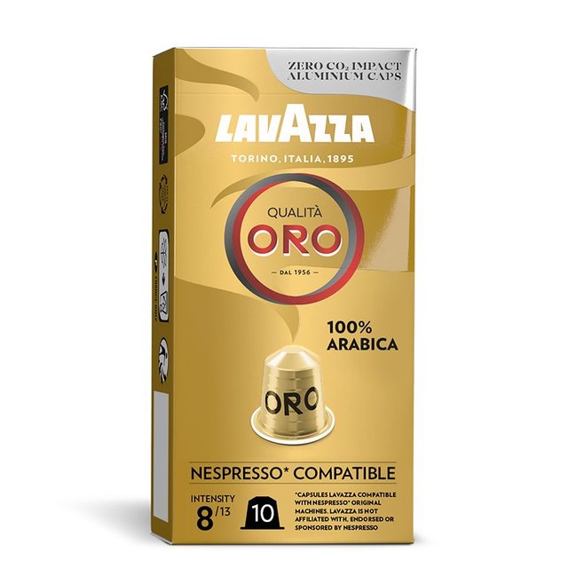 Lavazza Qualita Oro Aluminium Nespresso Compatible Capsules   10 per pack GOODS M&S   