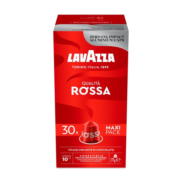 Lavazza Qualita Rossa Aluminium Nespresso Compatible Capsules   30 per pack GOODS M&S   