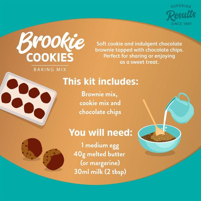 Dr. Oetker Brookie Cookie and Brownie Mix   390g GOODS M&S   