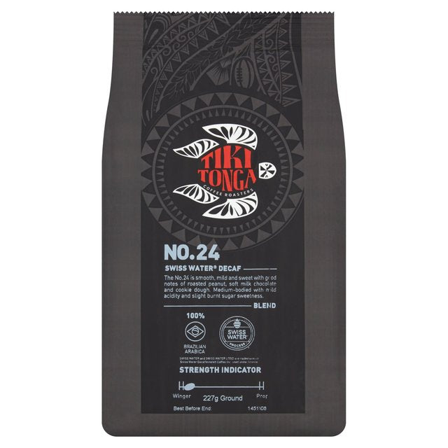 Tiki Tonga blend No.24 Decaf Ground Coffee (227gr)   227g