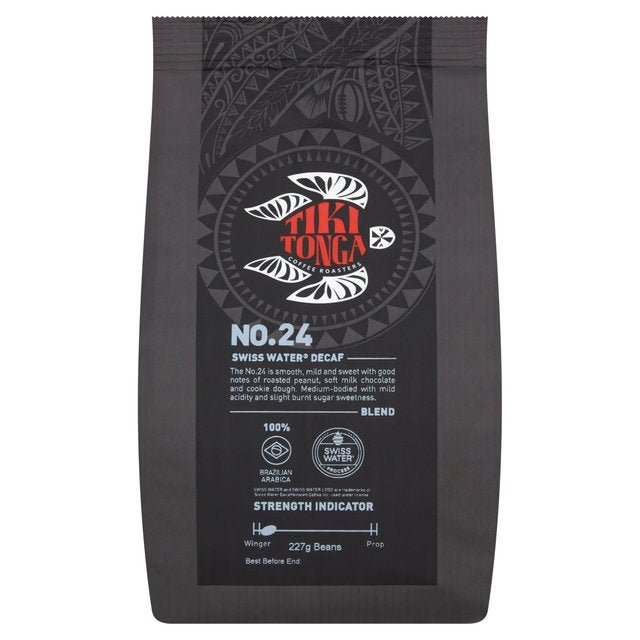 Tiki Tonga blend No.24 Decaf Whole Coffee Beans    227g