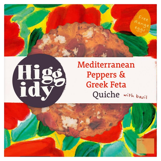 Higgidy Mediterranean Pepper & Feta Veg-Packed Quiche   400g GOODS M&S   