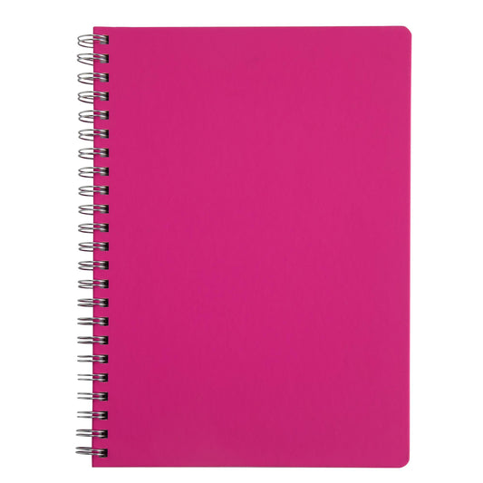 Sainsbury's Home Wiro Notebook Pink A4 GOODS Sainsburys   