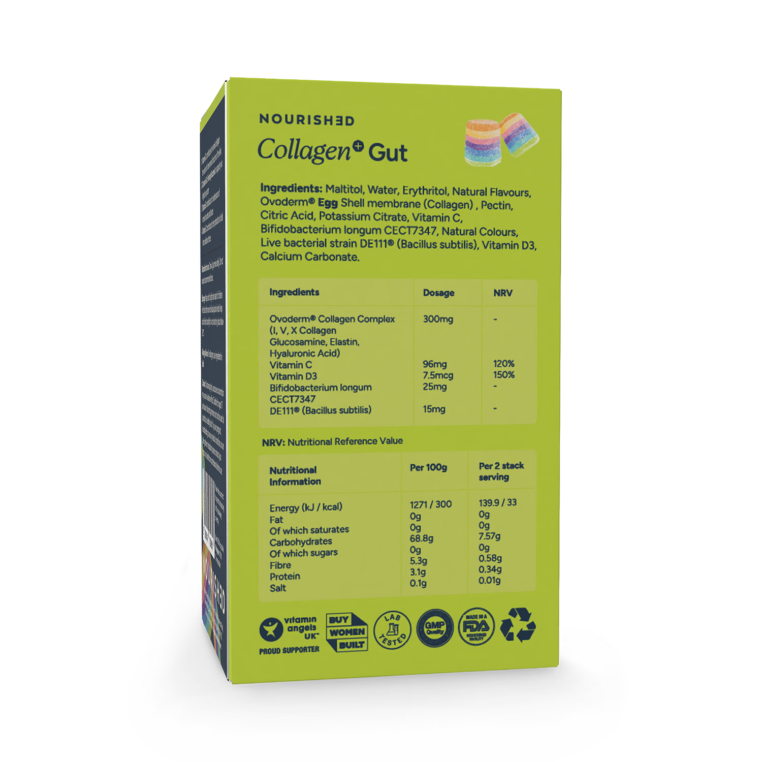 Collagen+ Gut gummies British Summer Berries 30 count (British brand)