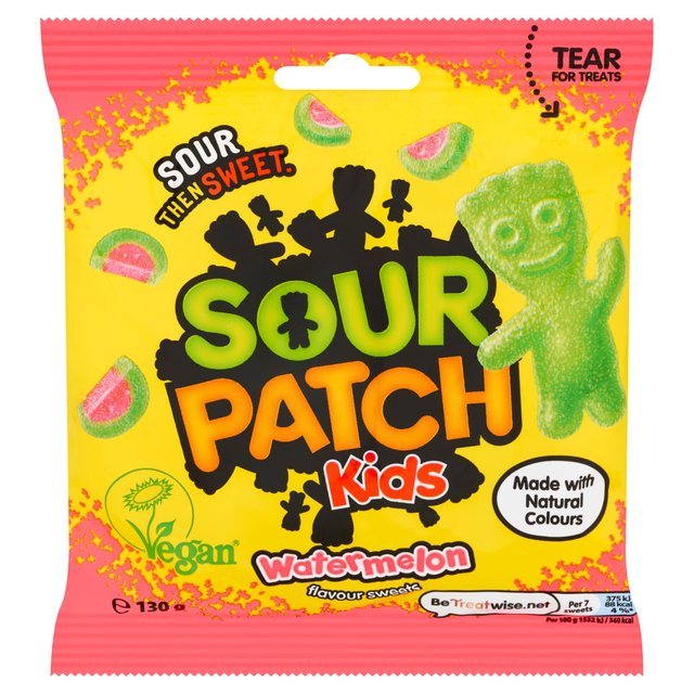 Sour Patch Kids Watermelon Flavour Sweets Bag   130g