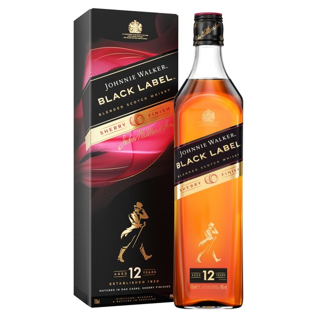 Johnnie Walker Black Label Sherry Cask Finish Blended Scotch Whisky   70cl GOODS M&S   