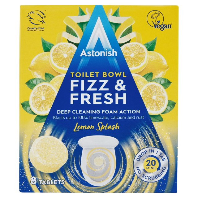 Astonish Fizz & Fresh Lemon Splash Toilet Tablets   200g GOODS M&S   