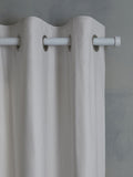 Grey Light Cloud Blackout/Thermal Cotton Eyelet Curtains