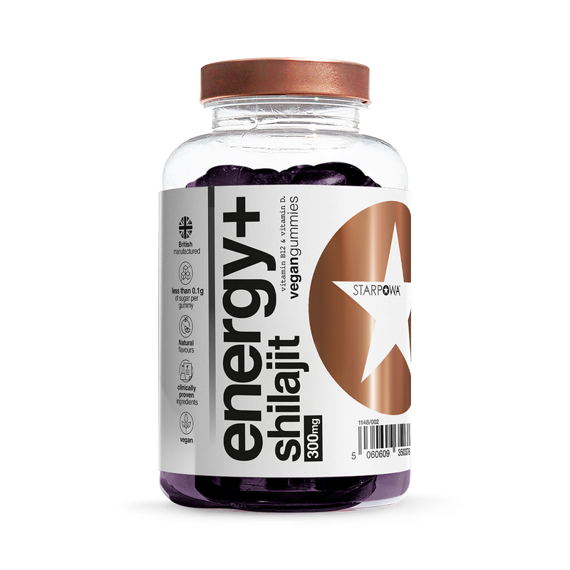 Starpowa Energy+ Shilajit Mixed Berry gummies 60 (British brand)