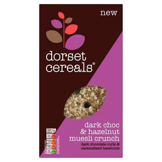 Dorset Cereals Muesli Crunch Dark Chocolate & Hazelnut   400g