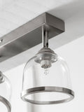 Next gebürstete Nickel-Deckenleuchte 4-flammig - Britisches Produkt