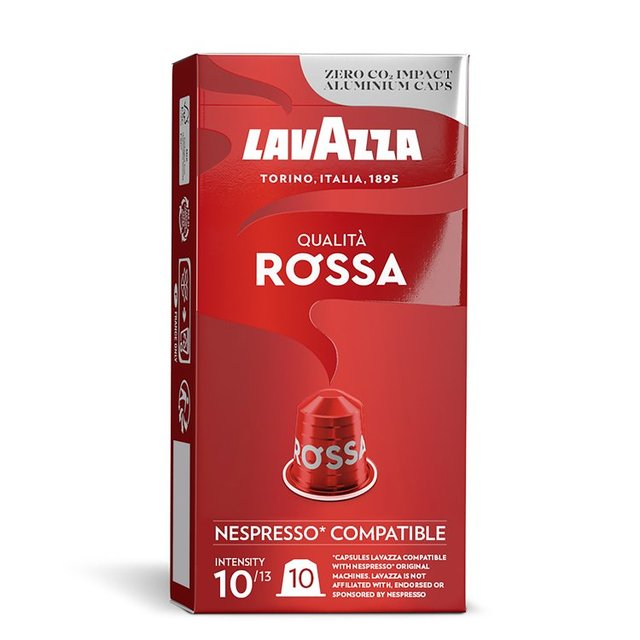 Lavazza Qualita Rossa Aluminium Nespresso Compatible Capsules   10 per pack GOODS M&S   