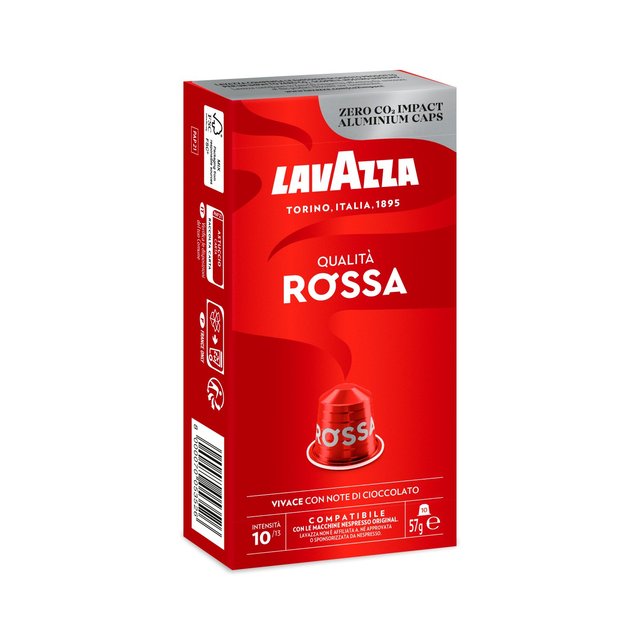 Lavazza Qualita Rossa Aluminium Nespresso Compatible Capsules   10 per pack GOODS M&S   