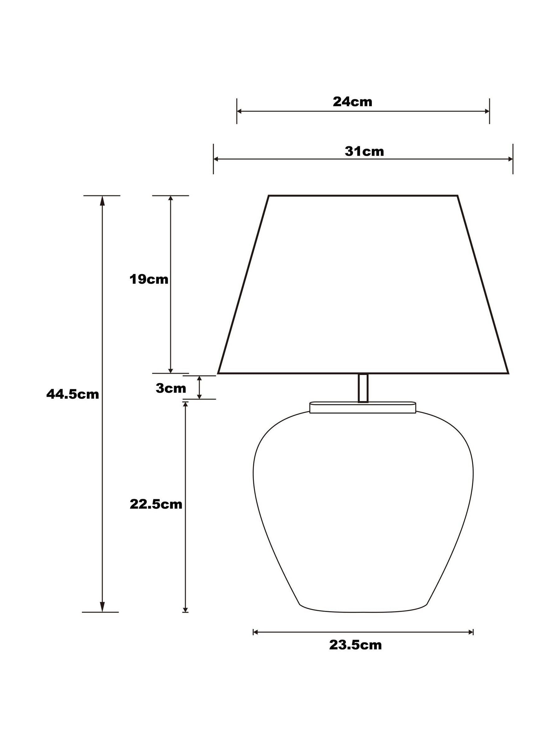 Lydford small table lamp, imported from the UK