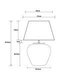 Lydford small table lamp, imported from the UK