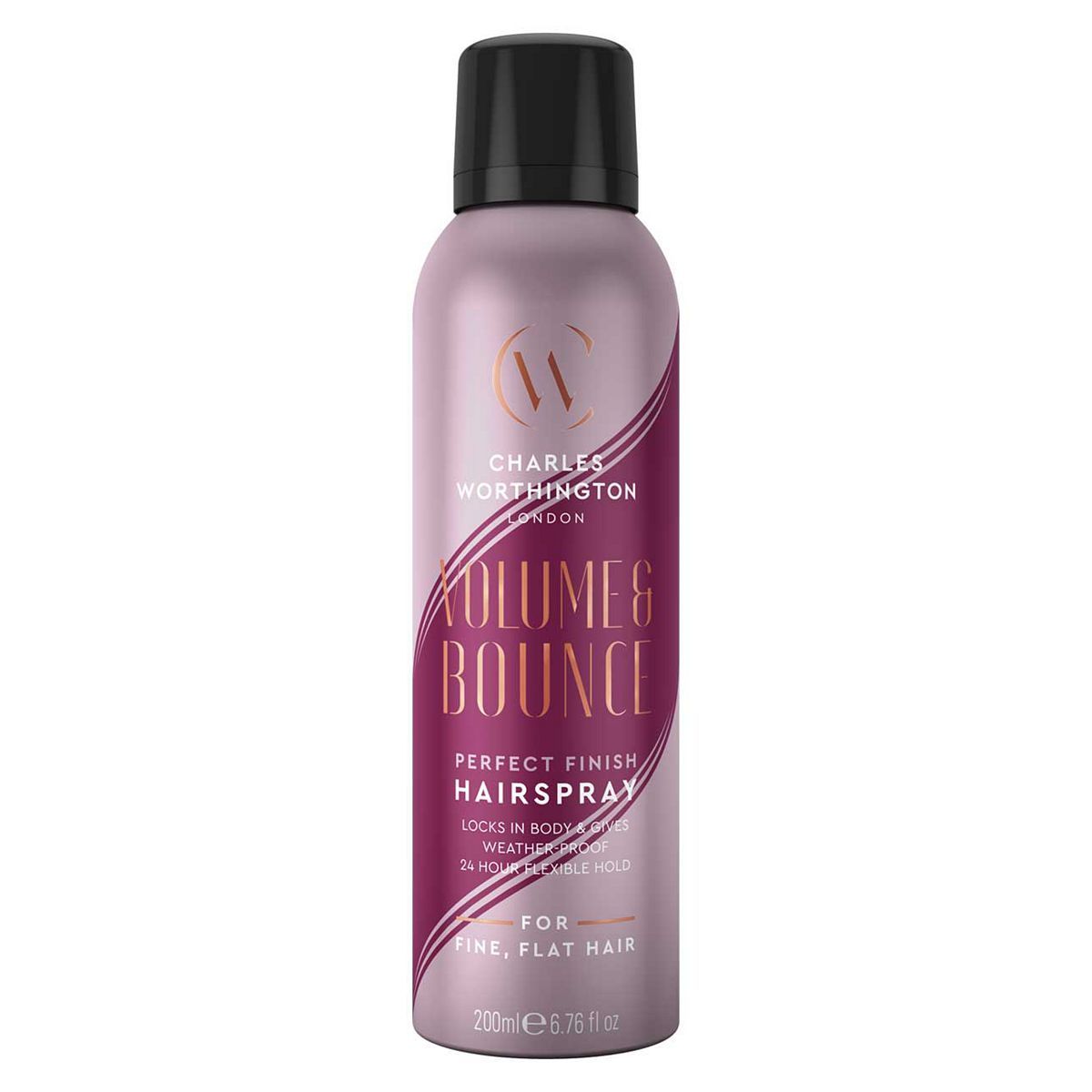 Charles Worthington Volume & Bounce Perfect Finish Hairspray 200ml GOODS Boots   