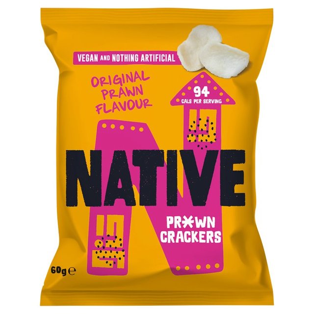 Native Vegan Prawn Crackers - Original Flavour Sharing Bag   60g GOODS M&S   